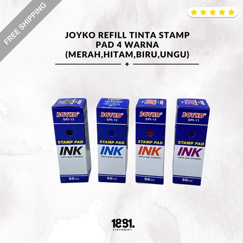 

Joyko Tinta Stamp Pad 50cc | Tinta Stamp Pad 4 Warna