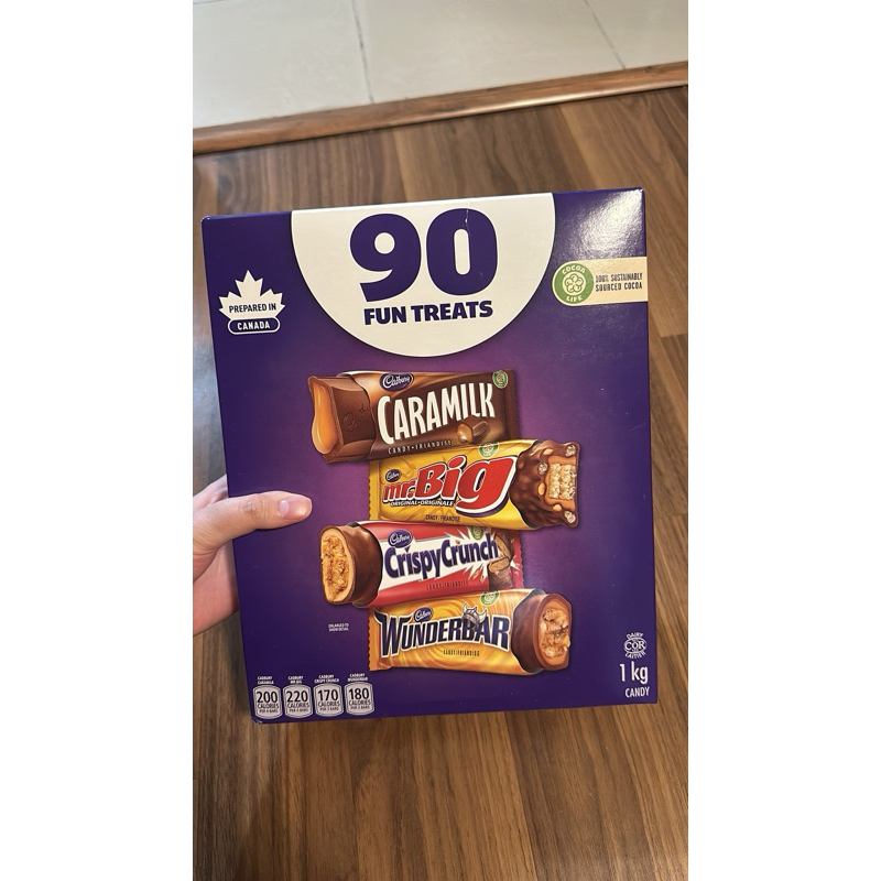 

coklat cadbury caramilk mr.big crispycrunch wunderbar isi 90 mix