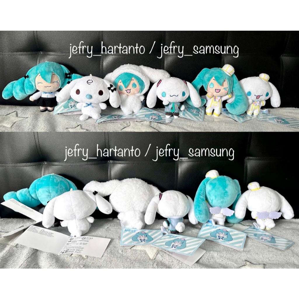 Boneka Hatsune Miku x Cinnamoroll Plush Original Sanrio Jepang RARE Doll Vocaloid Cinnamonroll Milk