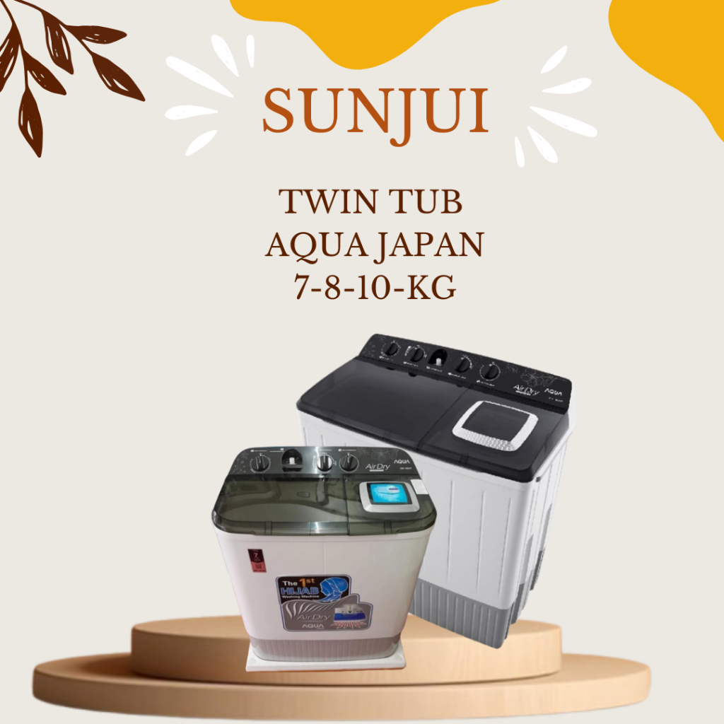 MESIN CUCI 2 TABUNG AQUA 10KG