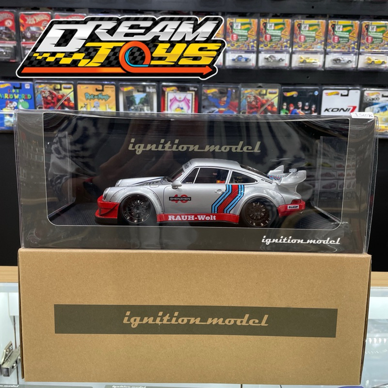 Ignition Model 1/18 Porche 930 RWB Martini Diecast Mini Scale