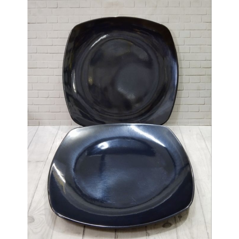 PIRING MELAMIN HITAM P5010S 10 INCH / PIRING MAKAN MELAMIN - SINGA SINGI