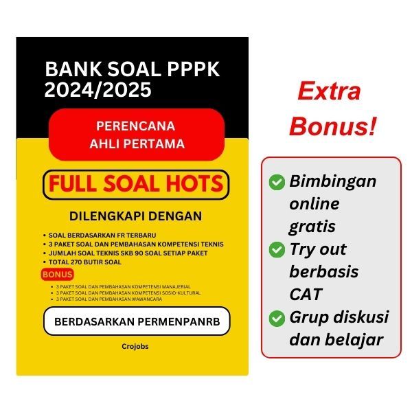 Bank Soal PPPK Perencana Ahli Pertama