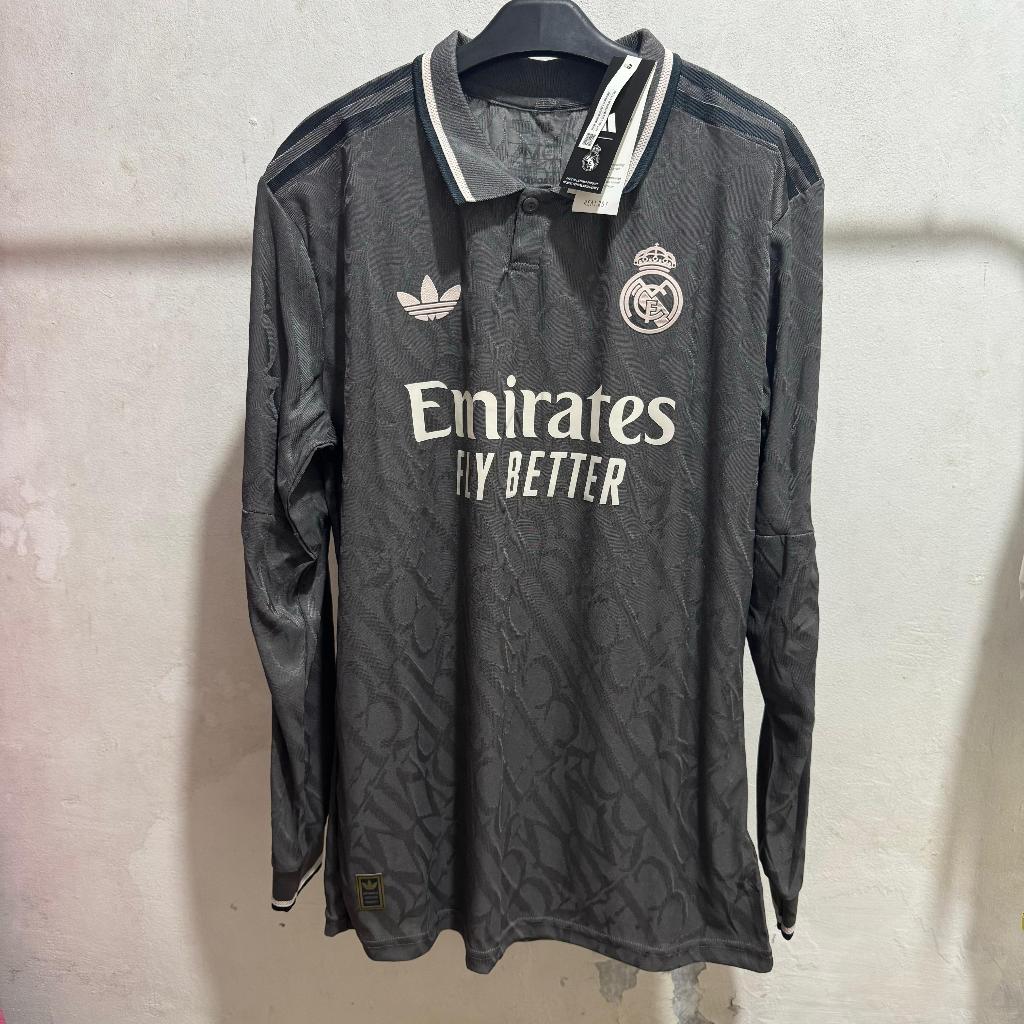 [ LONG SLEEVE ] JERSEY REAL MADRID 3RD PLAYER ISSUE SIZE XL 2024/2025