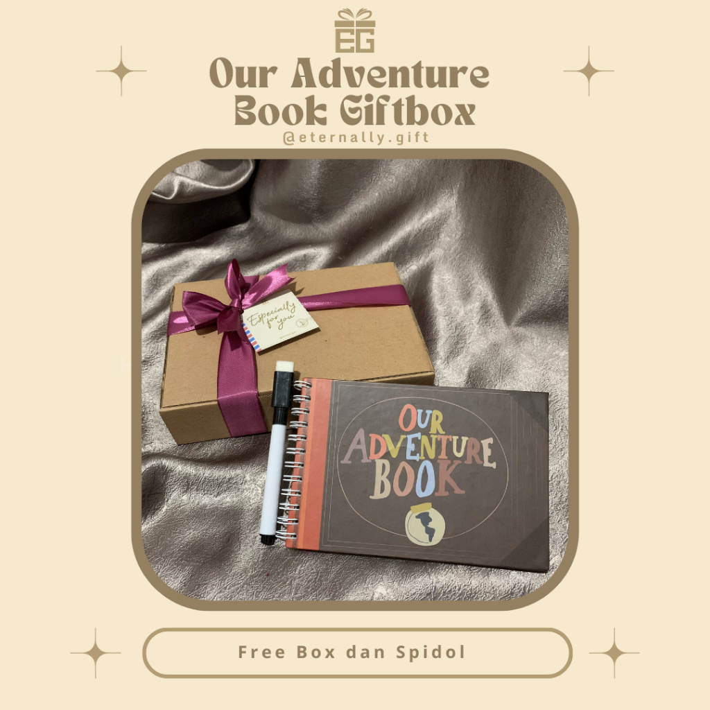 OUR ADVENTURE BOOK GIFTBOX CUSTOM BUKU CUSTOM BUKU ALBUM CUSTOM ALBUM PHOTO AUGMENTED REALITY