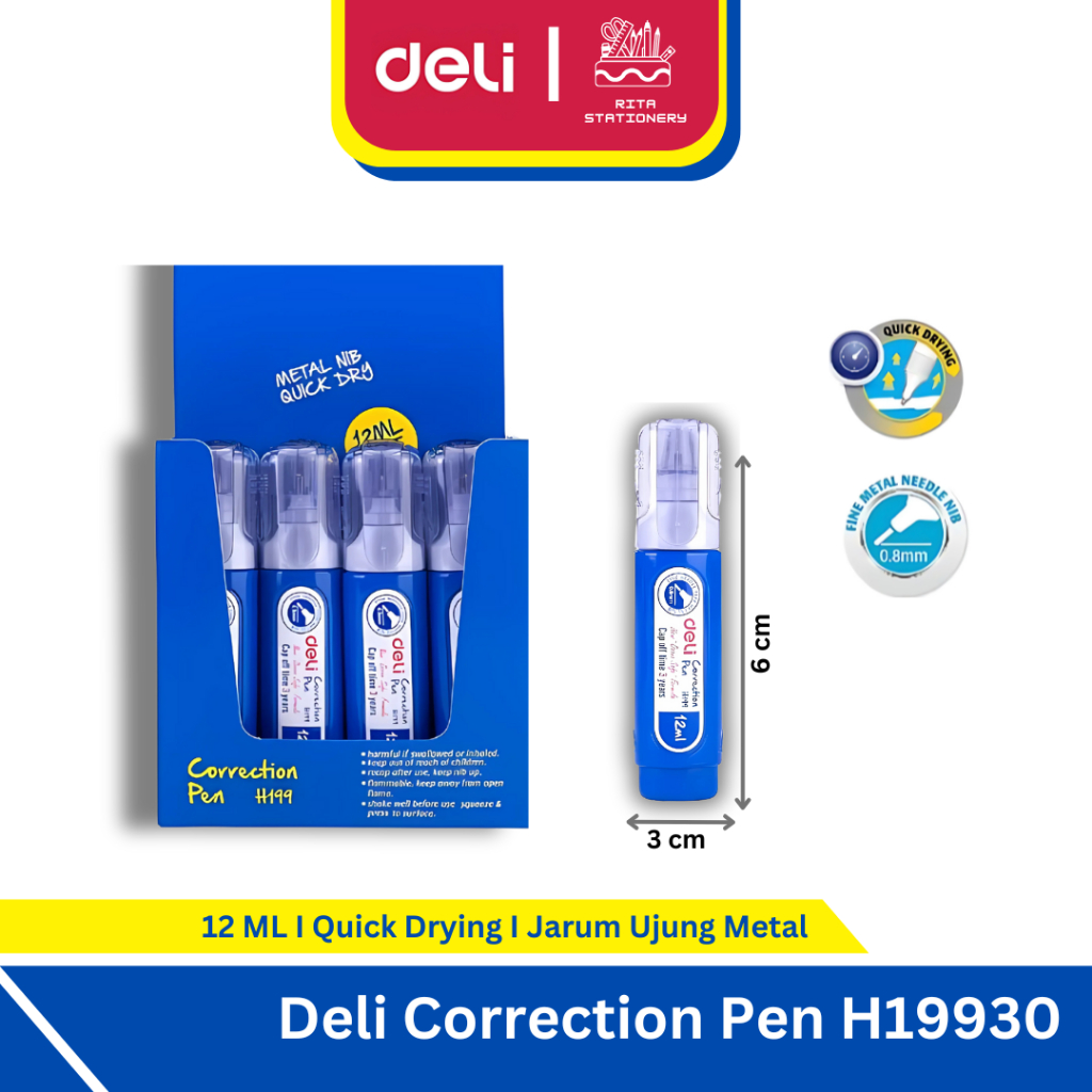 

Deli Tip X / Correction Pen Fluid 12 ml H19930