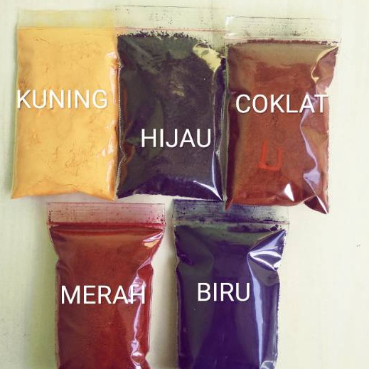 

Termurah Pewarna Minyak Berbagai Warna Berat 1 gr
