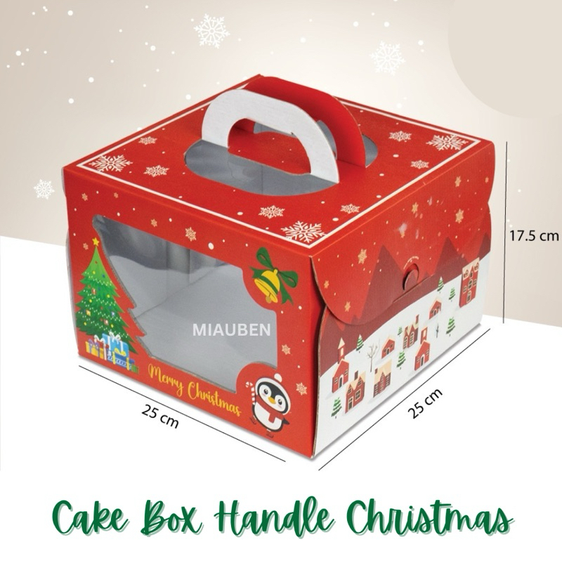 

Cake box natal christmas 22x22 25x25
