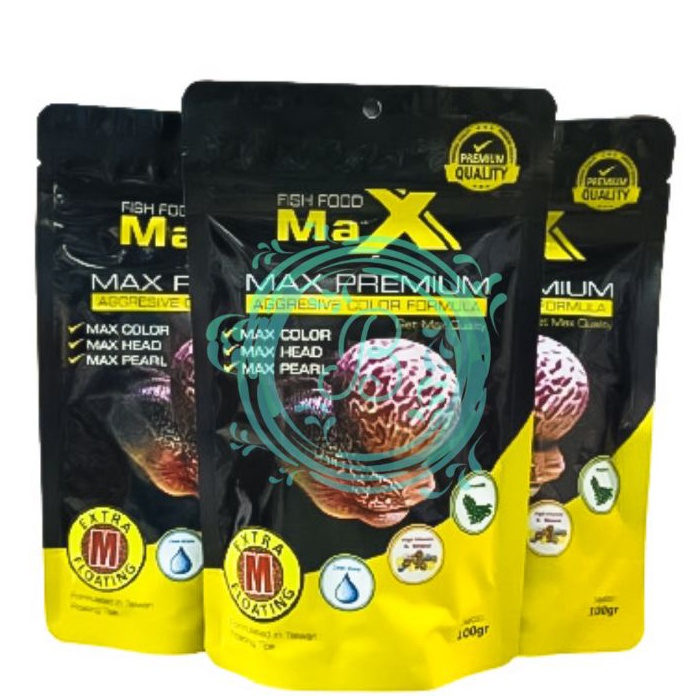 PENAWARAN TERBAIK Max Premium EXTRA 1 Gram Pakan Ikan Louhan Pelet Lohan Sekelas Okiko