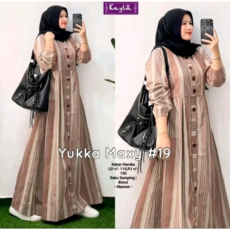 Gamis wanita Yuka maxy #19/yuka maxy#24/Yuka maxy#29