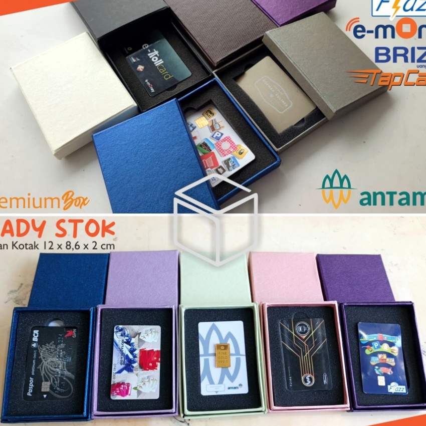 

Terbaru Kotak kartu flazz emoney etoll brizzi giftset ANTAM penyimpanan nametag merchandise SOLUSI Kartu mu