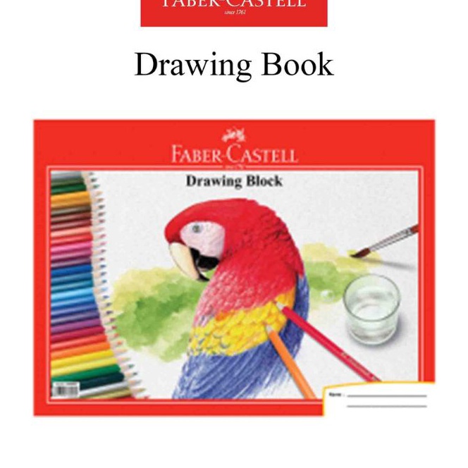 

KP8 Buku Gambar a4 Faber Castell Drawing book a4 parrot