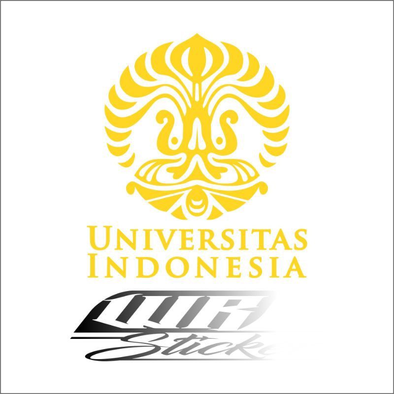 

stiker cutting UI universitas Indonesia