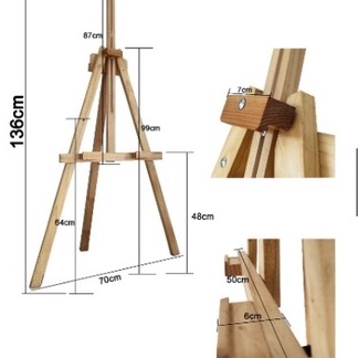 

HJ6 EASEL SANDAR LUKIS FOTO KANVAS KAYU