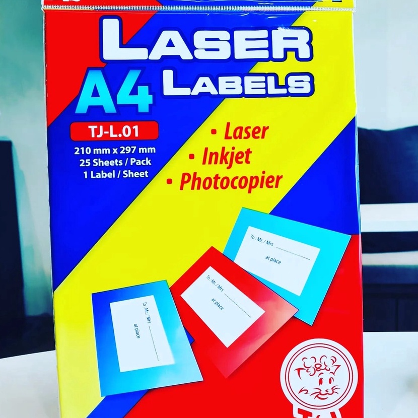 

KI3 TJ Labels LABEL TJ LASER A4 L1 25 SHEETS