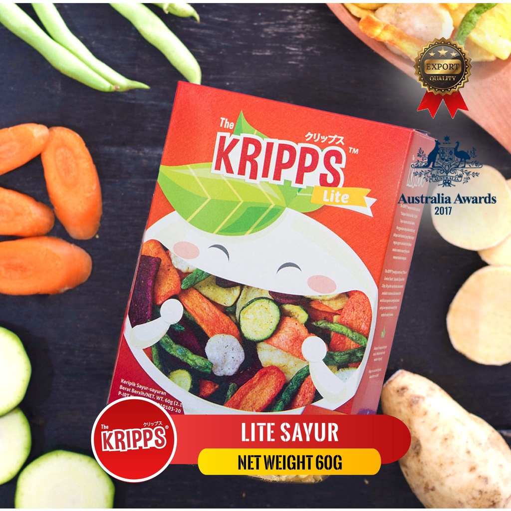 

Gratis Wrapping THE KRIPPS LITE SAYURVEGAN SNACK 6g