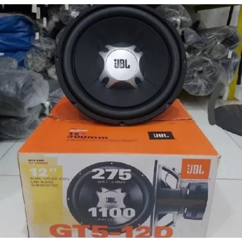 Subwoofer 12inc Merk JBL GT5-12D Double coil