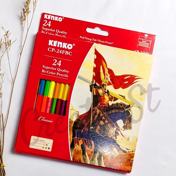 

Pilihan KENKO Pensil Warna Bicolor 24 Warna Cp24 c Color Pencil