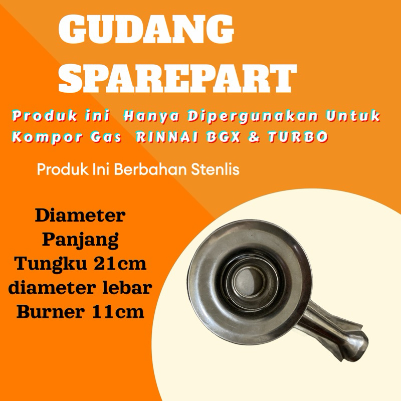 Tungku Cerobong  Stenlis Kompor gas rinnai BGX & turbo