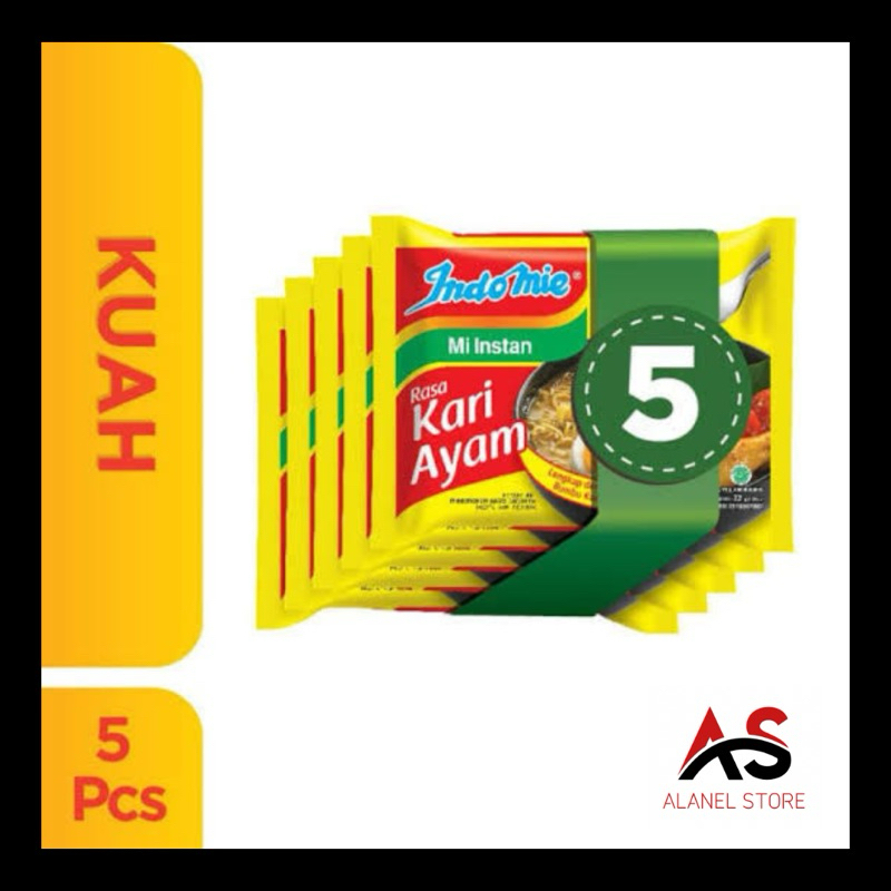 

5 pcs - Indomie Rasa Kari Ayam