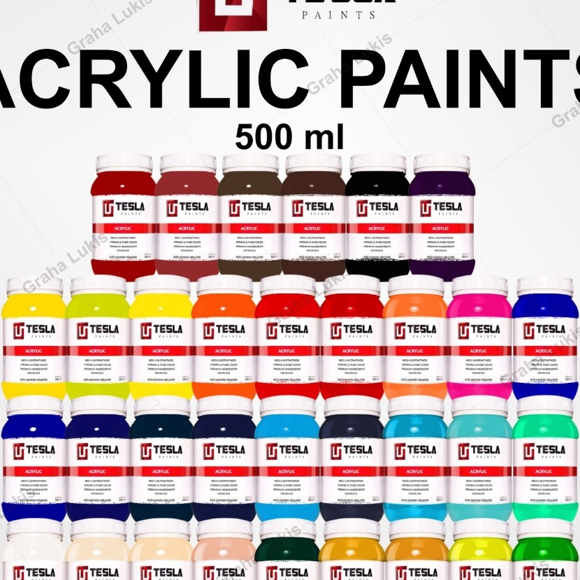 

HJ6 Tesla Paints Acrylic Paints Cat Akrilik ml