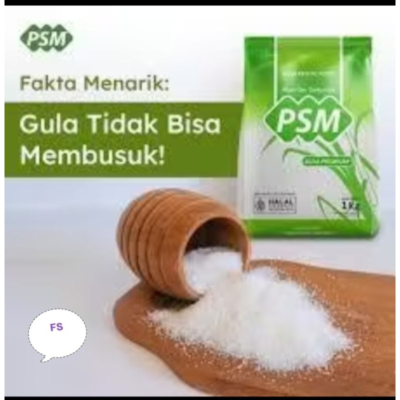 

1 kg Gula Kemasan, Gula PSM, Gula Putih, Premium, Gula Pasir