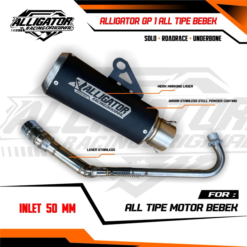 Knalpot Racing Bebek Kph Style Jogja Style 5tp Jupiter Vega Kharisma Supra Revo dll