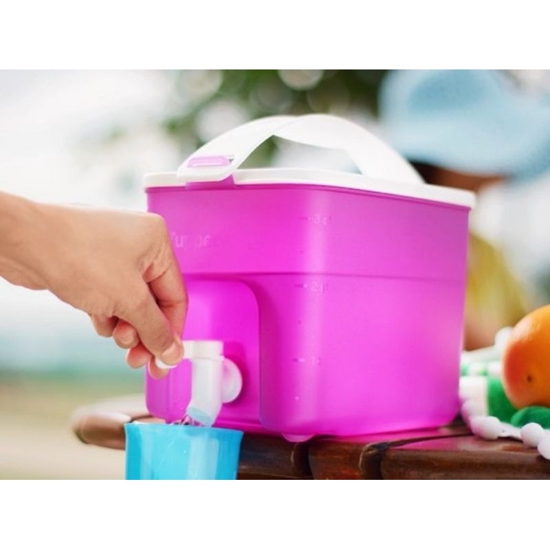 Click To Go Beverage Dispenser Tupperware Original Dispenser Air Tupperware Original Ungu