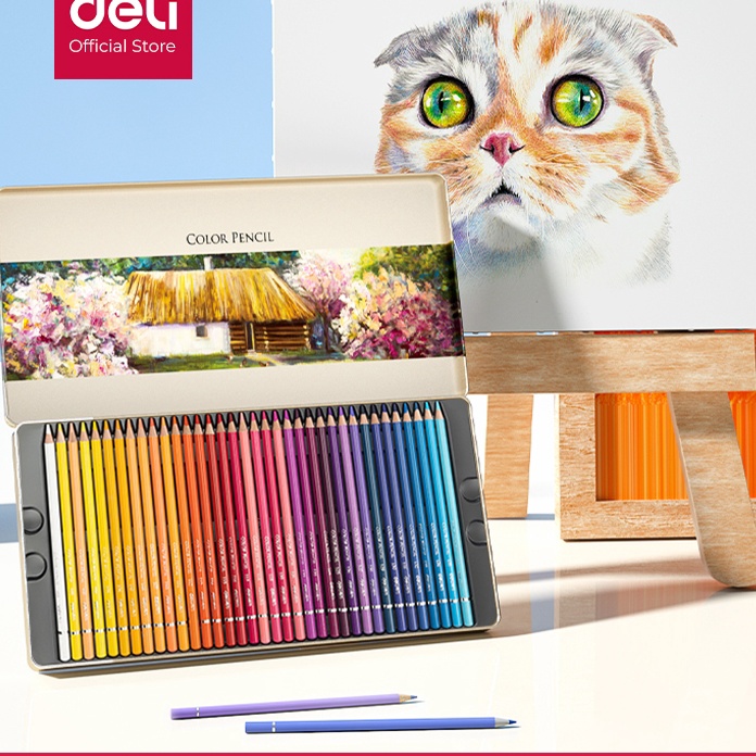 

Terjangkau Deli Hhgrade Oil Pencil Color Pensil Warna Minyak 4872 Warna 6567 6568