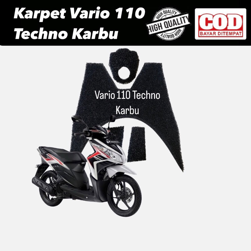 Karpet Bihun/Mie Vario 110 Techno Karbu Karpet injak saku tank vario 110 techno karbu karpet alas in