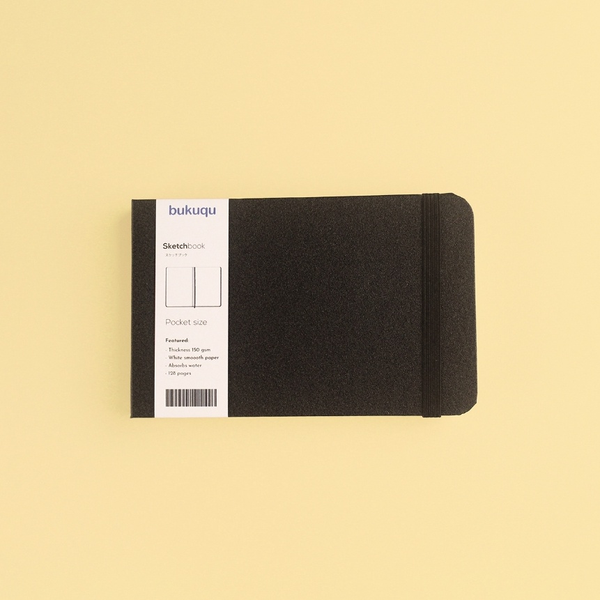 

KI3 bukuqu Sketchbook A6 15 gsm Landscape buku gambar Notebook Saku Sketsa Pocket Sketch book