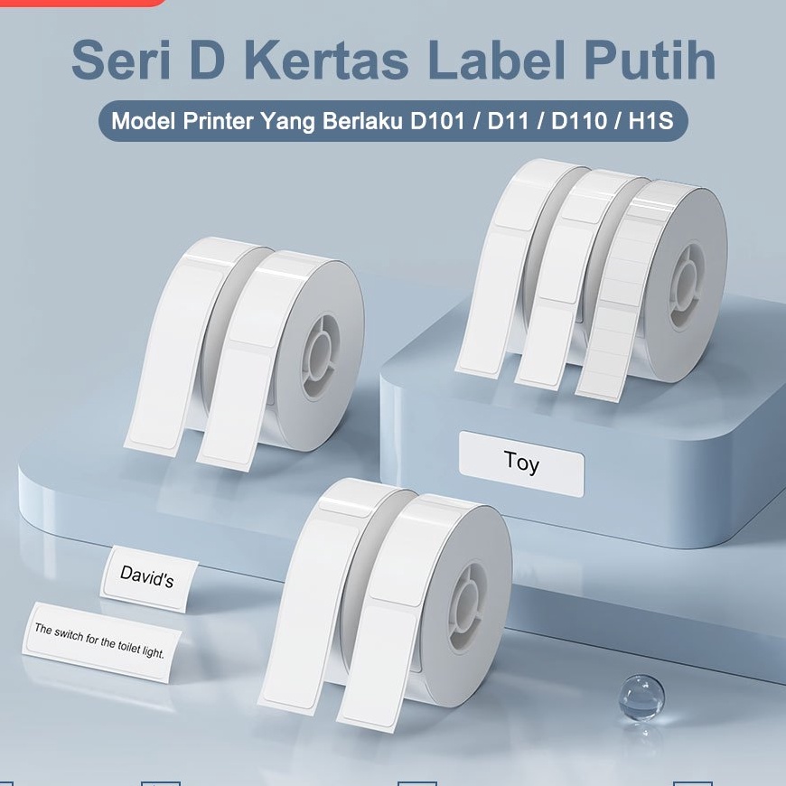 

HJ6 NIIMBOT D11D11D11 Thermal Stiker Label Putih Tahan Air AntiMinyak AntiGores