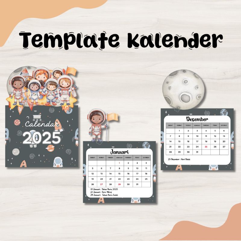 

Template kalender 2025