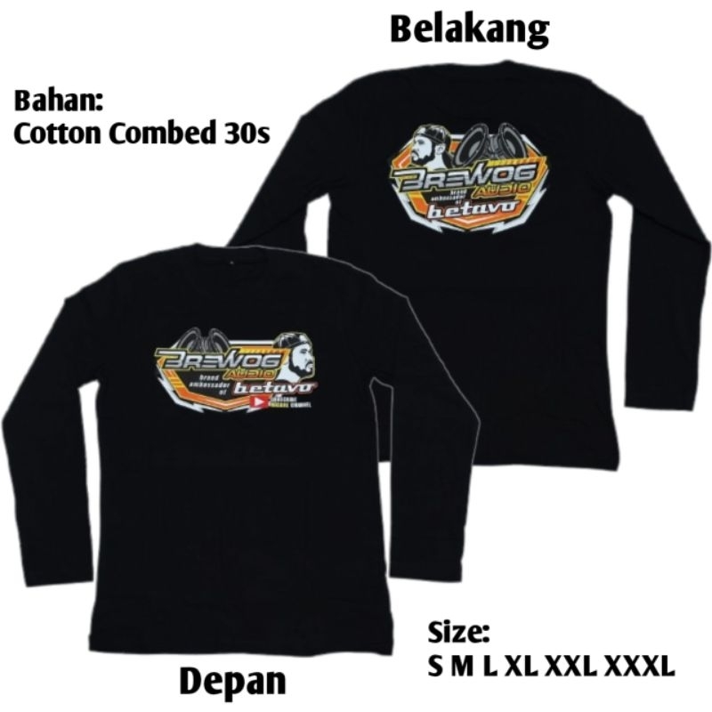 Kaos Sound Brewog Audio Betavo Lengan Panjang