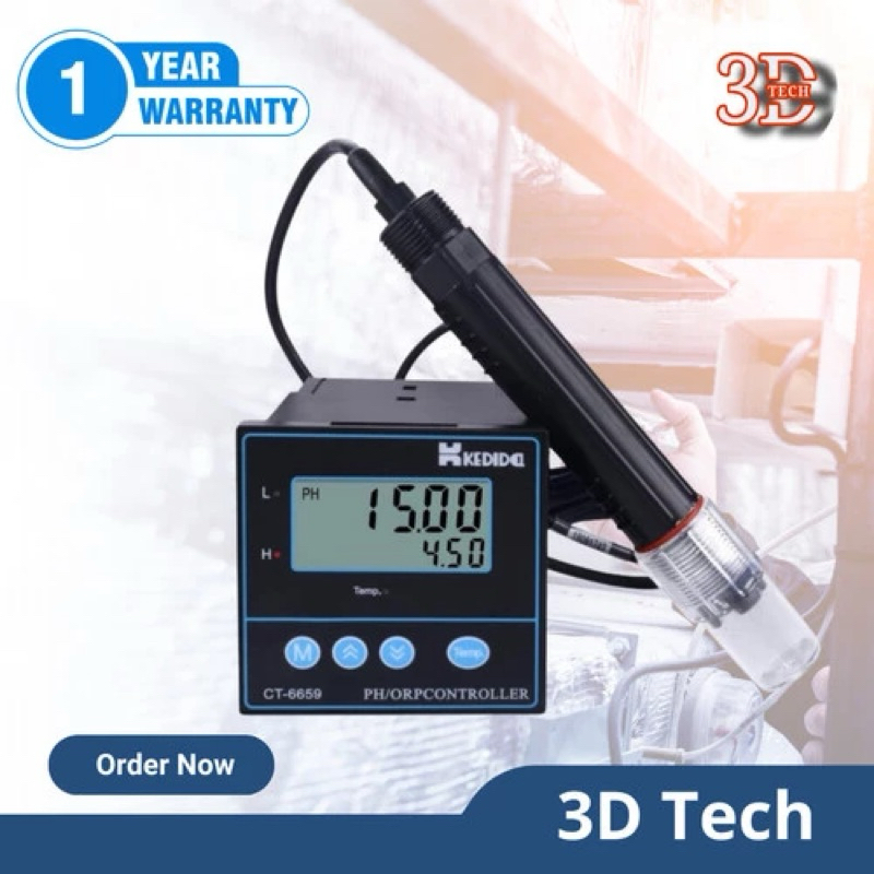Kedida CT6659 PH ORP Controller Meter Water Kontroler Tester CT-6659