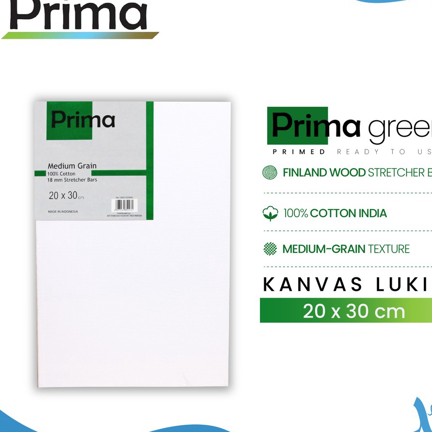 

HJ6 BUY 4 Get Disc 25 Prima Green 2x3cm Cotton Canvas