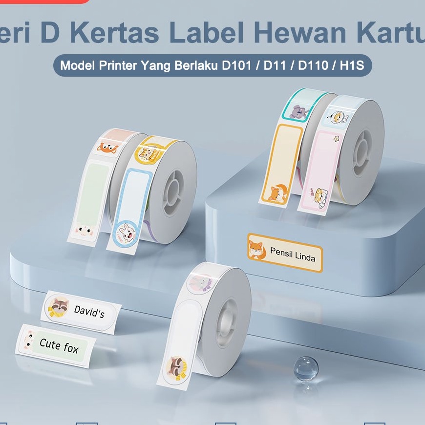 

KP8 NIIMBOT D11D11D11 Kes Label PutihWarnaTransparan Kode Batang Ukuran Nama Stiker