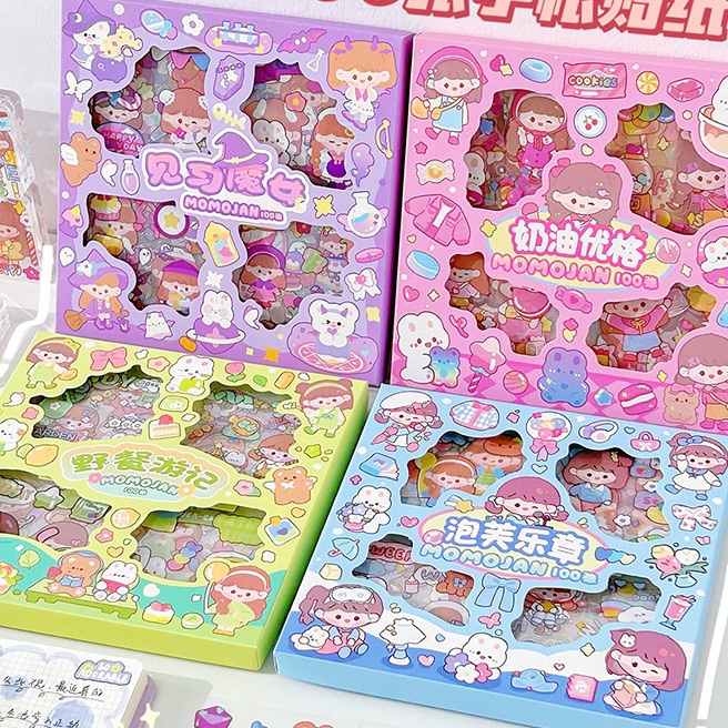 

KP8 1 Lembar Sticker Box Stiker Lucu Korea Wateroof Jaka