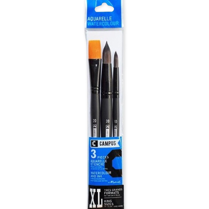 

KF7 Raphael Campus Watercolor Brush Set 3 Synthetic Short Handle