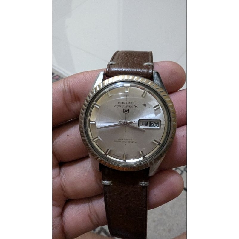 seiko sportmatic 5 6619-8090 Diashock 21 Jewels Kanji Jap Market
