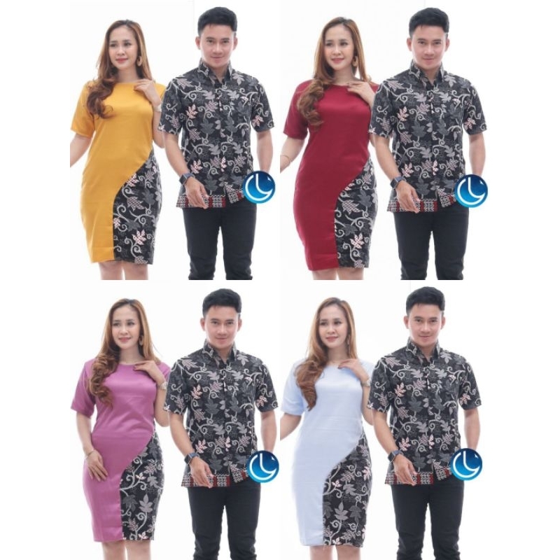 Batik couple Dres couple Batik sarimbit pekalongan Kemeja pendek couple Hem couple Batik pekalongan