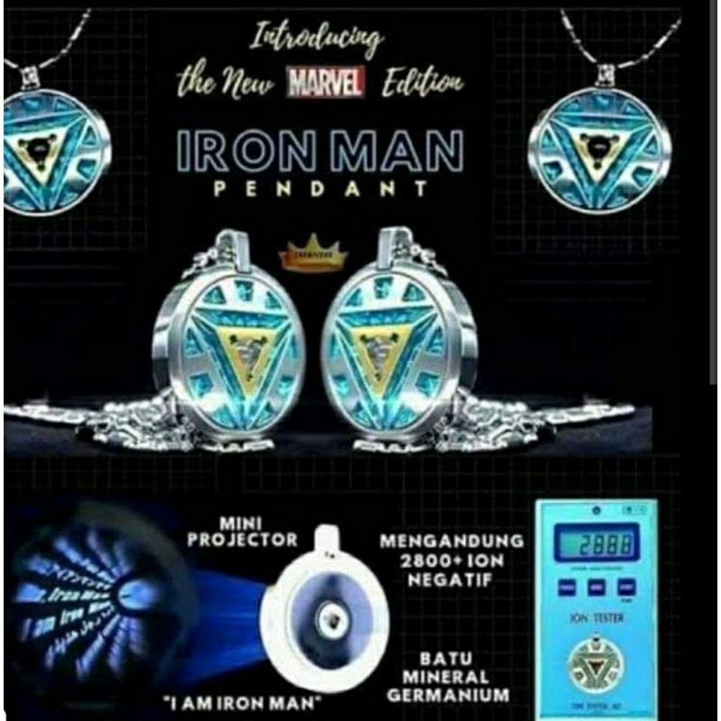 KALUNG MARVEL IRONMAN ORIGINAL MCI SEGEL 100%