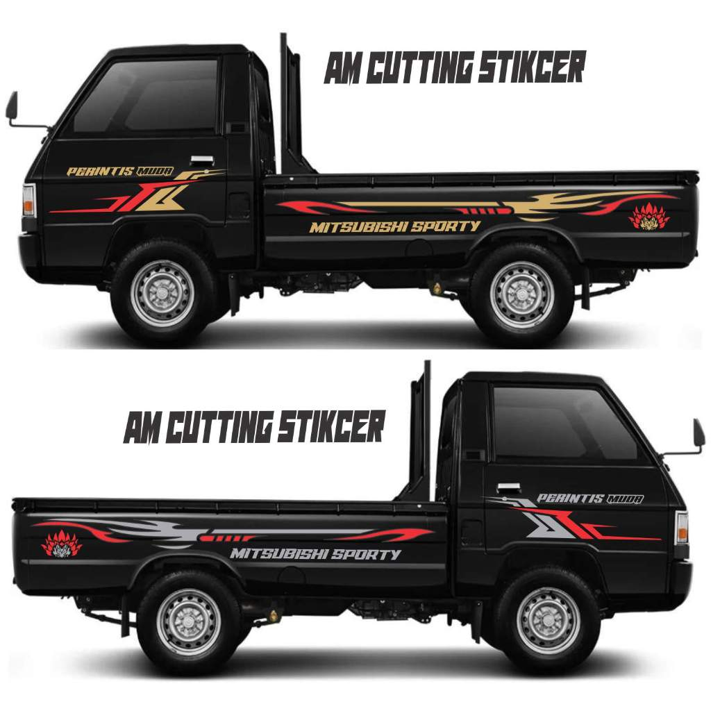stiker cutting mobil l300 cutting stiker mobil pick up l300 terbaru