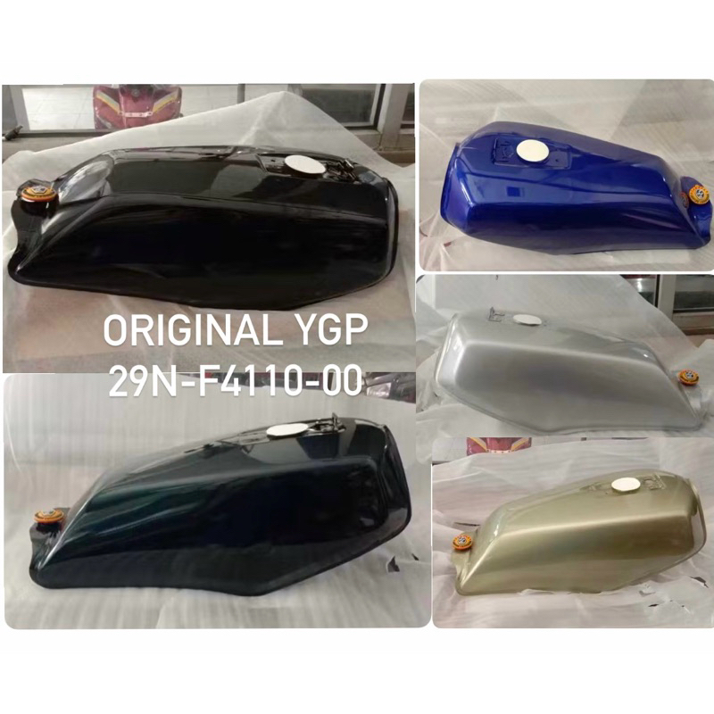 TANGKI BENSIN / FUEL TANK YAMAHA RXKING / RX KING 135 / RXK GOLD / HITAM ORIGINAL YGP 29N-F4110-00
