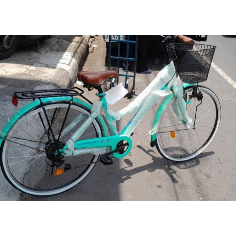 SEPEDA CITY BIKE KERANJANG DEWASA PHOENIX 26 INCH SHIMANO EQUIPMENT