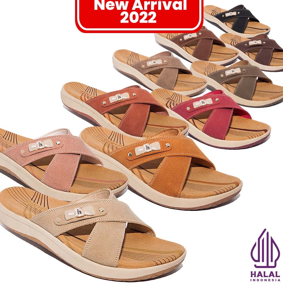 MURAHMERIAH Homyped Bellia N42 Sandal Flat Wanita