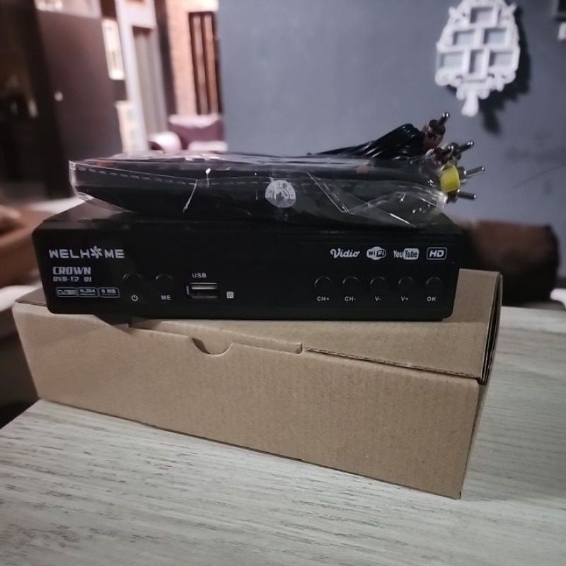 [STB TV Digital] STB DVB T2 Welhome Crown Series 01 - STB TV Sejuta Umat Satu Pabrikan Luby  - Chips