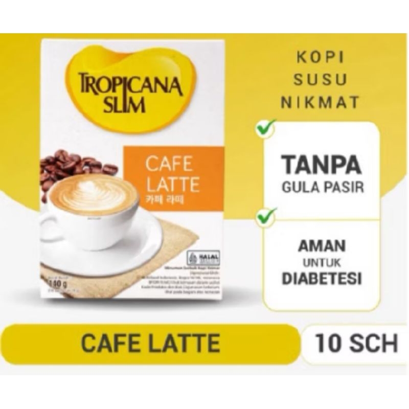 

Tropicana slim Cafe latte original 10sachet