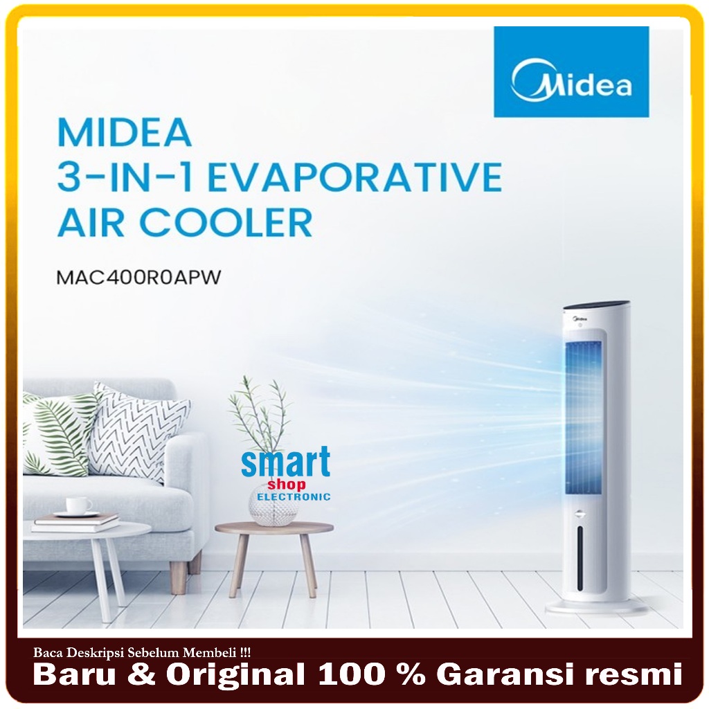 Air Cooler Tower Fan MIDEA MAC400R0APW 4L 45w