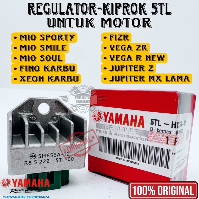 HARGATERMURAH ORIGINAL KIPROK YAMAHA 5TL REGULATOR KIPROK MIO KARBU MIO SPORTY MIO SMILE VEGA ZR FIZ